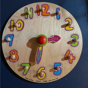 Small World Toys Wooden Clock Puzzle